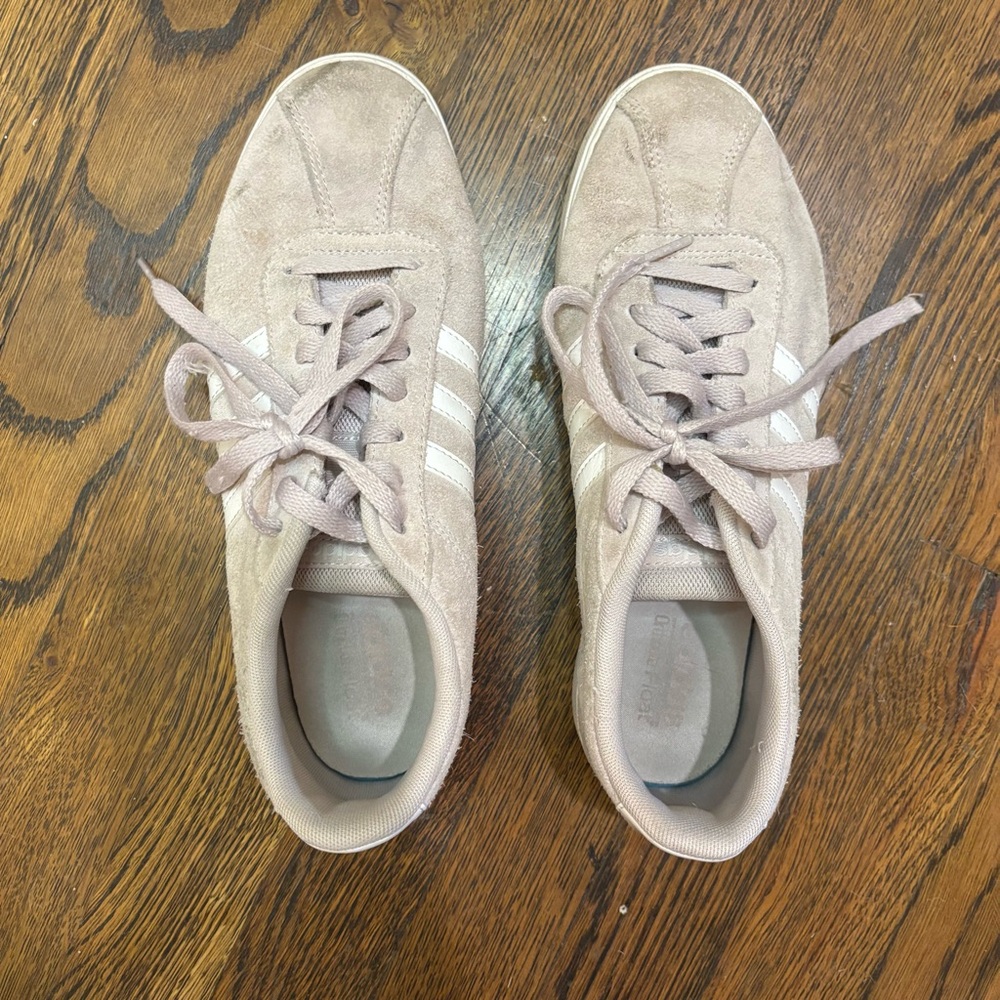 Adidas Women's Beige Suede Sneakers